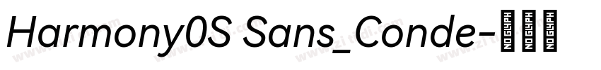 Harmony0S Sans_Conde字体转换
